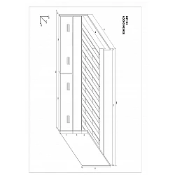 Gulta "KITTY" 205.4x49x96