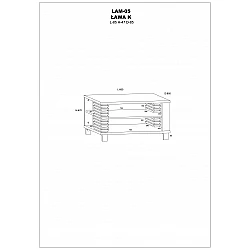 Журнальный стол «LAMIR» 85x47x85