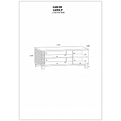 Журнальный стол «LAMIR» 120x47x68