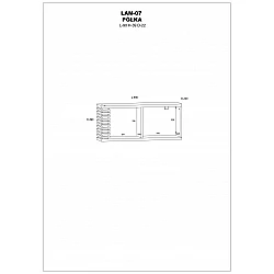 Piekarināms plaukts "LAMIR" 90x39x22