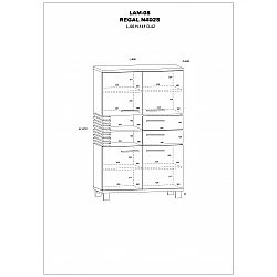 Plaukts "LAMIR" 90x141x42