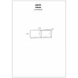 Piekarināms plaukts "LARS" 100x36x24