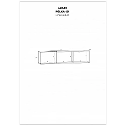 Piekarināms plaukts "LARS" 150x36x27