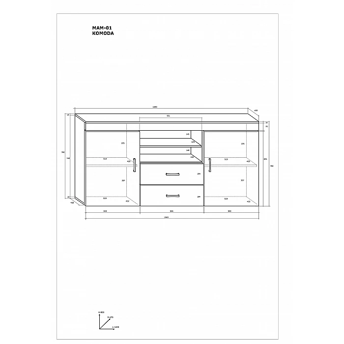 Kumode "MAMBA" 164x78x45
