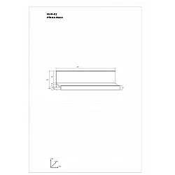 Piekarināms plaukts "MAMBA" 110x30x22