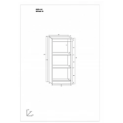 Plaukts "MAXIMUS" 52x120.8x33.4