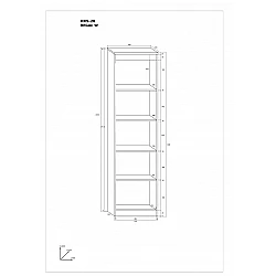 Plaukts "MAXIMUS" 52x193x33.4