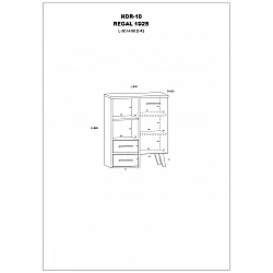 Plaukts "NORDIS" 80X96X42
