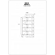 Plaukts "NORDIS" 80X152X40