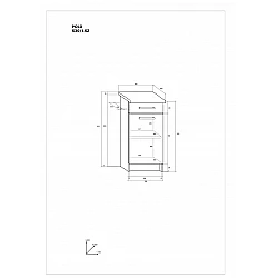 Virtves skapītis "POLO" 30x82.5x30