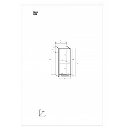 Virtves skapītis "POLO" 30x72x31.1