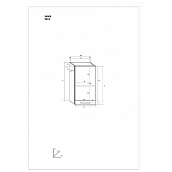 Virtves skapītis "POLO" 40x72x31.1