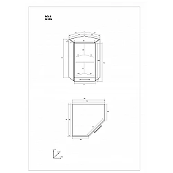 Virtves skapītis "POLO" 59.7/59.7x72x30