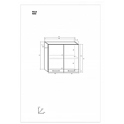 Virtves skapītis "POLO" 80x72x31.1