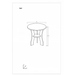 Žurnālgalds "PLAY" 81x74.9