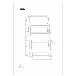 Plaukts "RACK" 100x196x37