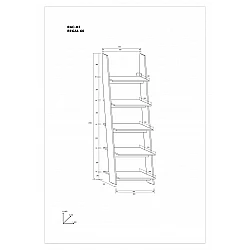 Plaukts "RACK" 60x196x37