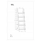 Plaukts "RACK" 60x196x37