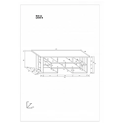 Журнальный стол «RIO» 130x40,9x68