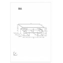 Журнальный стол «RIO» 110×47,8×62