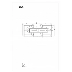 Piekarināms plaukts "RIO" 126.8x50.5x22
