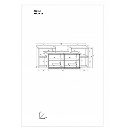 Piekarināms plaukts "RIO" 126.8x50.5x22