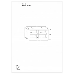 Антресоль RIO 84x45x38,2