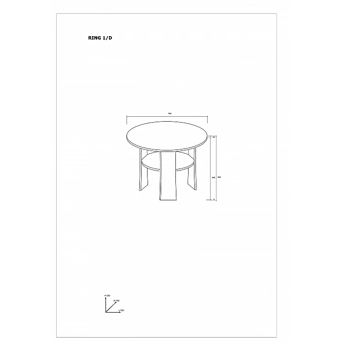 Žurnālgalds "RING" 76x56