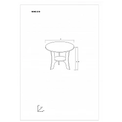 Žurnālgalds "RING" 76x56