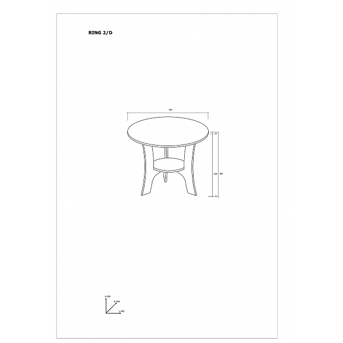 Žurnālgalds "RING" 76x56