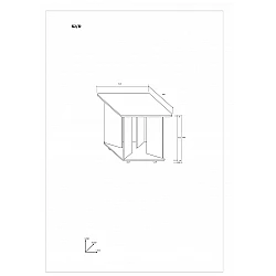 Žurnālgalds "SJ/D" 61x56x61