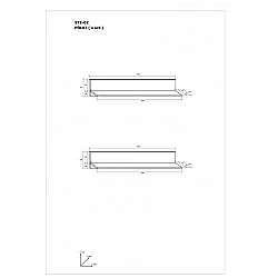 Piekarināms plaukts "STELLA" 100x19x19.6