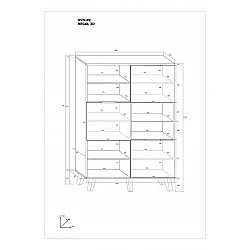 Plaukts "SVEN" 120x173.9x38