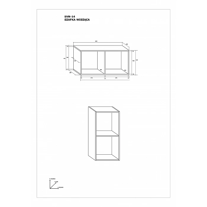 Piekarināms plaukts "SVEN" 80x40x28