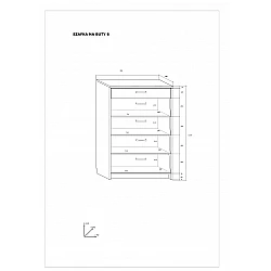 Apavu plaukts 76x113x38