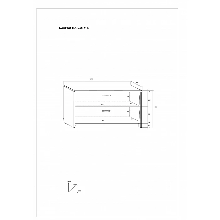 Apavu plaukts 100x55.2x38