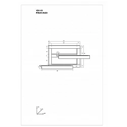 Piekarināms plaukts "VIKI" (glancēts) 80x55x16
