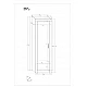 VERIN Gloss Cabinet 59.4x198.5x40 cm