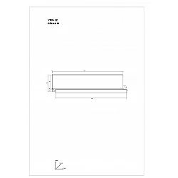 Piekarināms plaukts "VERIN" (glancēts) 130x30x18.8