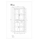 Plaukts "VERIN" 89.4x198.5x30