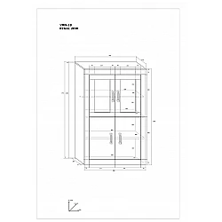 Plaukts "VERIN" 90.2x141.1x31.8