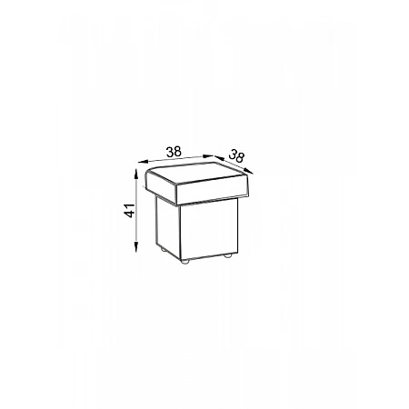 Pouffe with Storage Box 38x41x38