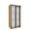 Wardrobe with mirrors 100x210x60 cm