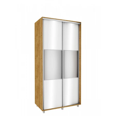 Wardrobe with Mirrors 100x210x60 cm