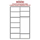 Skapis ar spoguļiem 100x240x60