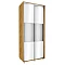 Skapis ar spoguļiem 100x240x60
