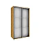 Wardrobe with mirrors 120x210x60 cm