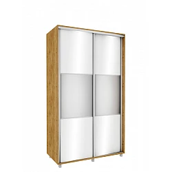 Wardrobe with Mirrors 120x210x60 cm