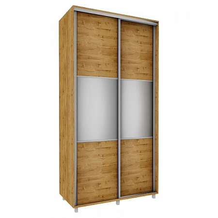 Sliding Wardrobe with Mirror 120x240x60 cm