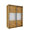 Sliding Wardrobe with Mirror 150x210x60 cm